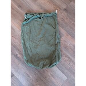US Army Vietnam Era Drawstring Barrack Bag Vintage Military OG 107 Olive Laundry